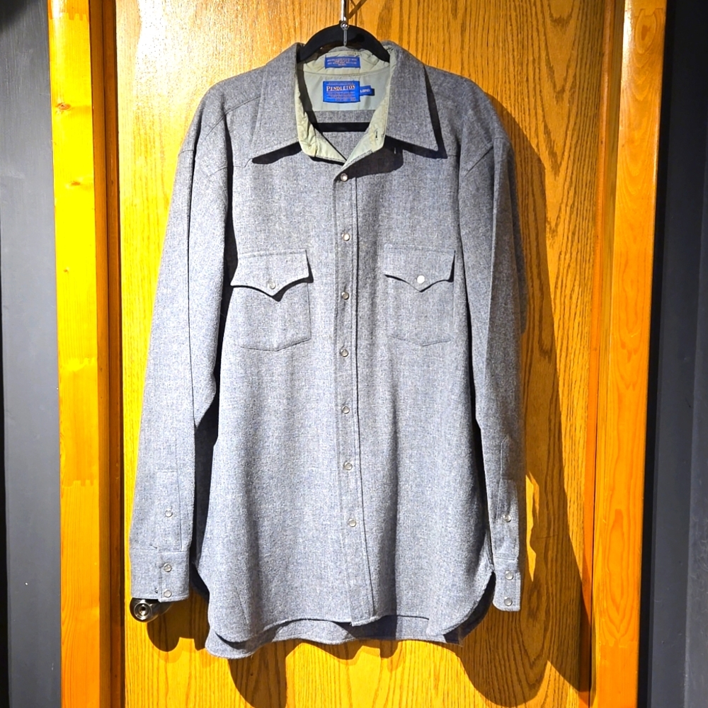 Pendleton Wool 2XL Long western cut shirt